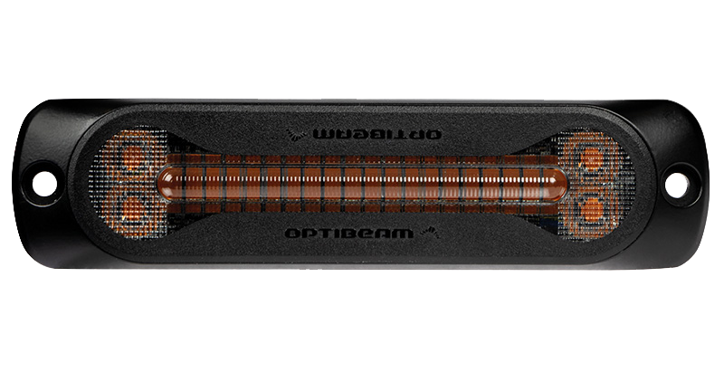 Blixtljus Optibeam SX6 Dark, horisontell